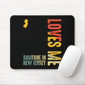 Tapis De Souris Someone In New Jersey Loves Me Clic Retro State (Avec souris)
