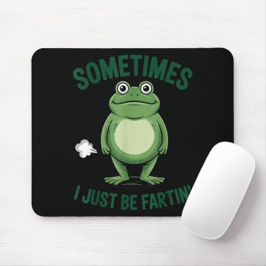 Tapis De Souris Sometimes I Just Be Farting Frog Christmas Funny F (Avec souris)