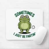 Tapis De Souris Sometimes I Just Be Farting Frog Christmas Funny F (Avec souris)
