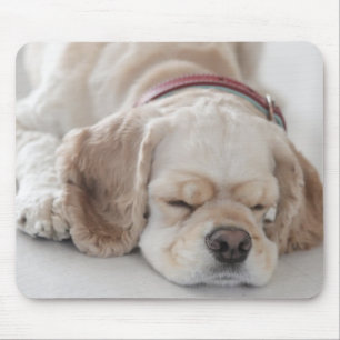 Tapis De Souris Sommeil de chien de cocker