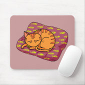 Tapis De Souris Sommeil mignon de chat (Avec souris)