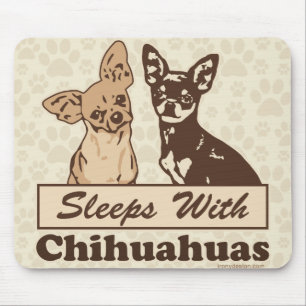 Tapis De Souris Sommeils avec des chiwawas