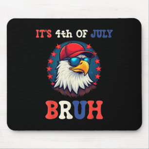 Tapis De Souris Son 4 juillet Bruh Bald Eagle patriotique américai
