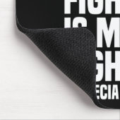 Tapis De Souris Son combat est mon combat Blue Ribbon Alopecia (Coin)