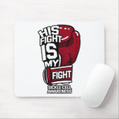 Tapis De Souris Son Combat Est Mon Combat Conscience Cellule Fauci (Avec souris)