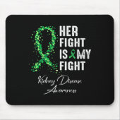 Tapis De Souris Son Combat Est Mon Combat Conscience Des Maladies (Devant)