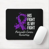Tapis De Souris Son Combat Est Mon Combat Conscience Du Cancer Pan (Avec souris)