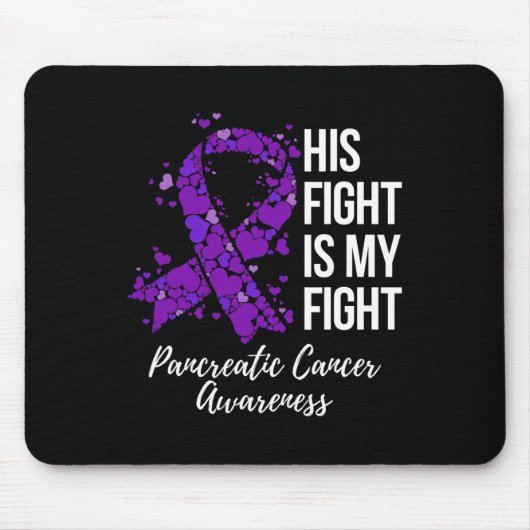 Tapis De Souris Son Combat Est Mon Combat Conscience Du Cancer Pan (Devant)