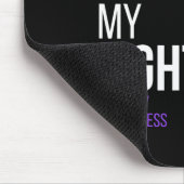 Tapis De Souris Son combat est Mon combat Epilepsie Conscience Moi (Coin)