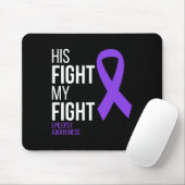 Tapis De Souris Son combat est Mon combat Epilepsie Conscience Moi (Avec souris)