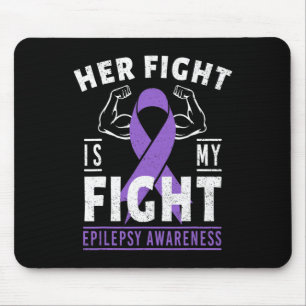 Tapis De Souris Son combat est Mon combat Epilepsie Conscience Moi
