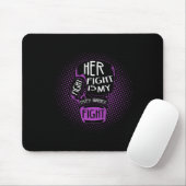 Tapis De Souris Son combat est mon combat Epilepsie Conscience Pur (Avec souris)