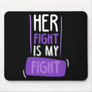 Tapis De Souris Son Combat Est Mon Combat I Chemo Cancer Pancreati