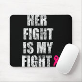 Tapis De Souris Son combat est Mon combat Mari de sensibilisation  (Avec souris)