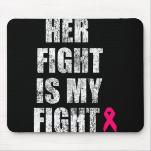 Tapis De Souris Son combat est Mon combat Mari de sensibilisation 