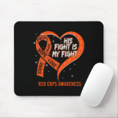 Tapis De Souris Son combat est mon combat Ribbon Heart RSD Prix CR (Avec souris)
