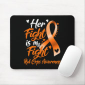 Tapis De Souris Son Combat Est Mon Combat Rsd Crps Sensibilisation (Avec souris)