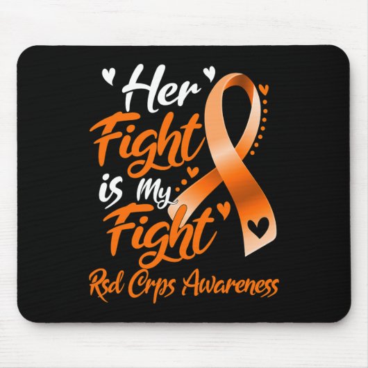 Tapis De Souris Son Combat Est Mon Combat Rsd Crps Sensibilisation (Devant)