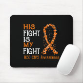 Tapis De Souris Son Combat Est Mon Combat Rsd Crps Sensibilisation (Avec souris)