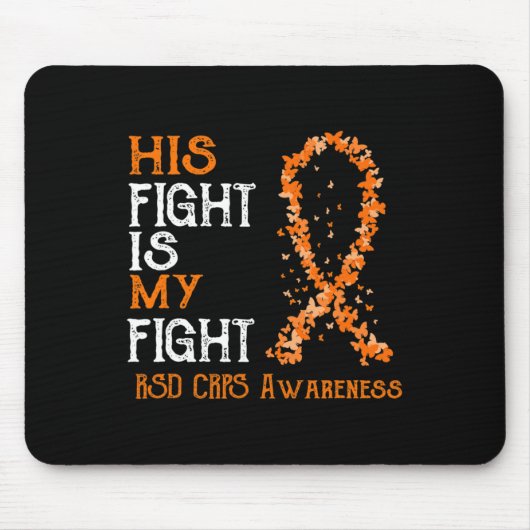 Tapis De Souris Son Combat Est Mon Combat Rsd Crps Sensibilisation (Devant)