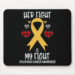 Tapis De Souris Son combat est mon combat Sensibilisation au cance
