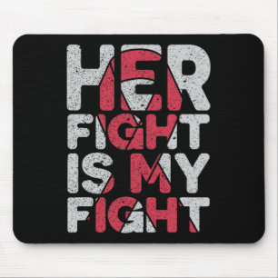 Tapis De Souris Son combat est My Fight Brain Aneurysm Support