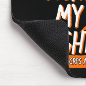 Tapis De Souris Son combat Mon combat CRPS Sensibilisation Orange  (Coin)