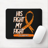 Tapis De Souris Son combat Mon combat CRPS Sensibilisation Orange  (Avec souris)