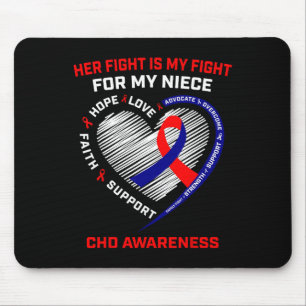 Tapis De Souris Son combat Niece Chd Sensibilisation aux maladies