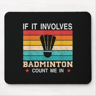 Tapis De Souris Son Dans Mon Volant de badminton Adn Racket Badmin
