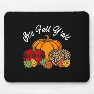 Tapis De Souris Son Hiver Yall Citrouille Empreinte de léopard Aut