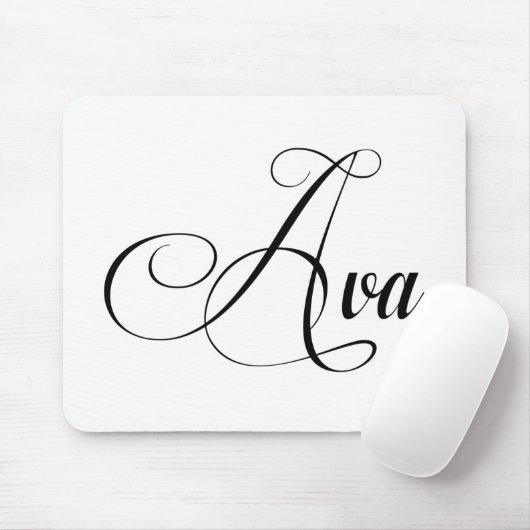 Tapis De Souris Son Nom Est Ava Calligraphy (Avec souris)