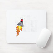 Tapis De Souris Son Racket Science Graphisme Badminton Player Shut (Avec souris)