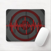 Tapis De Souris Son rouge foncé (Avec souris)