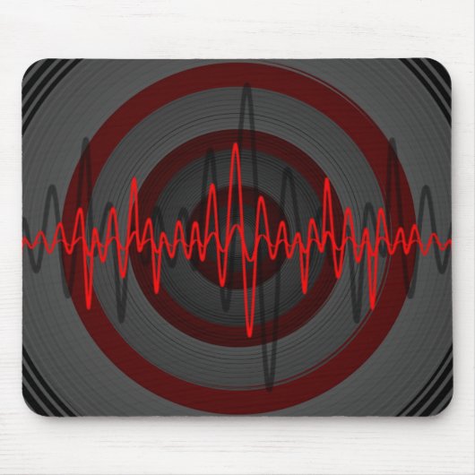 Tapis De Souris Son rouge foncé (Devant)