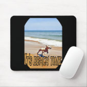 Tapis De Souris Son temps de plage (Avec souris)
