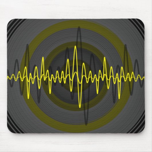 Tapis De Souris Son Yellow Dark mousepad (Devant)