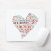 Tapis De Souris Sonnet 18 de Shakespeare (Avec souris)