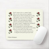 Tapis De Souris Sonnet # 18 par William Shakespeare (Avec souris)
