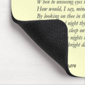 Tapis De Souris Sonnet # 43 par William Shakespeare (Coin)