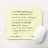 Tapis De Souris Sonnet # 43 par William Shakespeare (Avec souris)