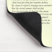 Tapis De Souris Sonnet de Shakespeare # 18 (Coin)