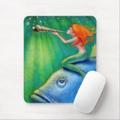 Tapis De Souris Sonnez votre sirène de coquillage ! Art Mousepad (Avec souris)