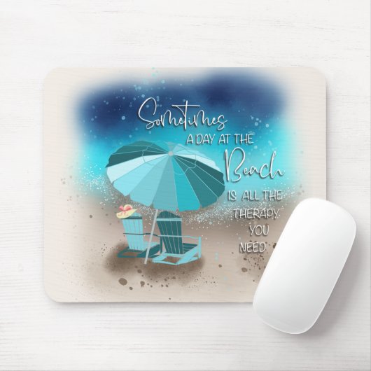 Tapis De Souris Soothing Beach Therapy (Avec souris)