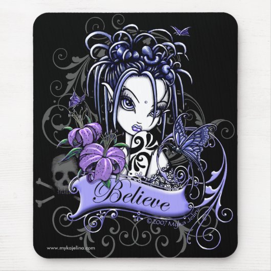 Tapis De Souris "Sophia Lilly" croient la fée Mousepad de papillon (Devant)