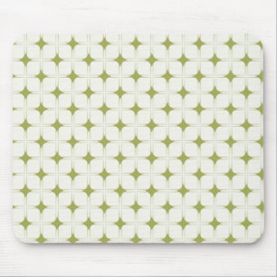 Tapis De Souris Sophistication rétro Mousepad, Vert olive