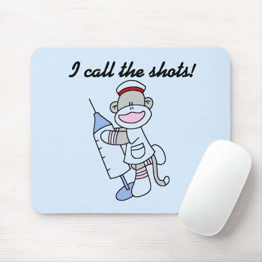 Tapis De Souris Soq Singe Infirmière J'appelle les coups cadeaux (Avec souris)