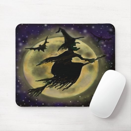 Tapis De Souris Sorcière (Avec souris)