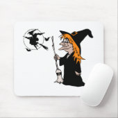 Tapis De Souris sorcière de Halloween (Avec souris)