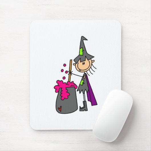Tapis De Souris Sorcière faisant le Brew (Avec souris)